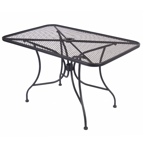 Wrought Iron Style Outdoor Table 30" x 48" - Restaurant Chairs Direct.COM