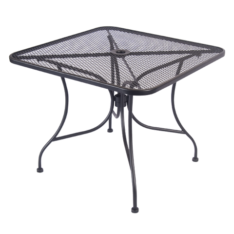 Wrought Iron Style Outdoor Table 36" Square - Restaurant Chairs Direct.COM
