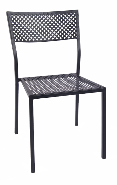 Metal Black Iron Patio Stackable Chair #E-O5B - Restaurant Chairs Direct.COM