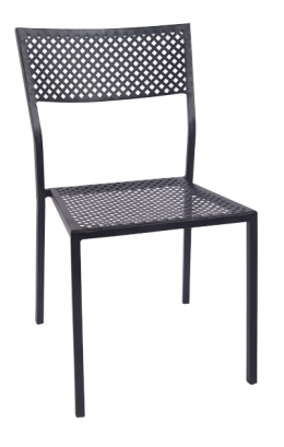 Metal Black Iron Patio Stackable Chair #E-O5B - Restaurant Chairs Direct.COM