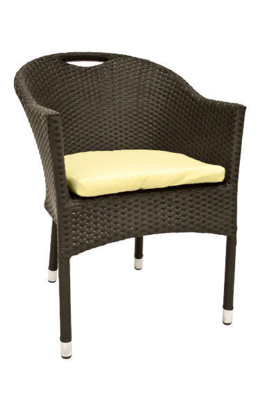 Aluminum Synthetic Wicker Dining Chair #E34 - Restaurant Chairs Direct.COM