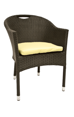 Aluminum Synthetic Wicker Dining Chair #E34 - Restaurant Chairs Direct.COM
