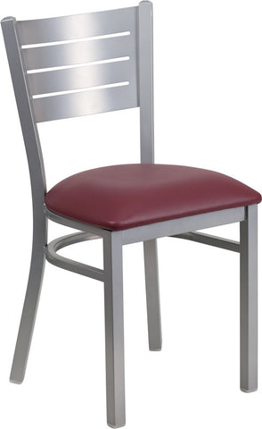 Silver Slat Back Chair - Restaurant Chairs Direct.COM