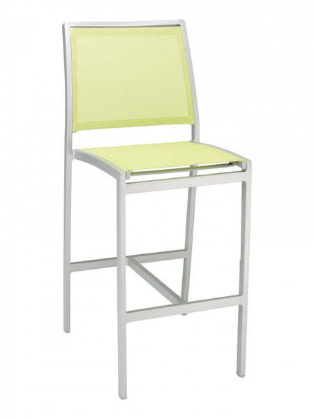 Aluminum Frame Bar Stool with Textile Seat & Back  #F5724S - Restaurant Chairs Direct.COM
