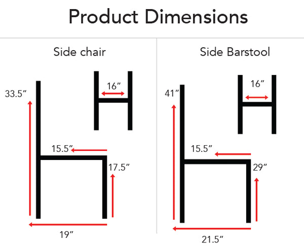 Philly Side Chair - Clear Coat Frame - Restaurant Chairs Direct.COM