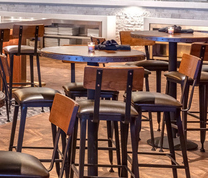 Williamstown Bar Stool - Clear Coat Frame - Restaurant Chairs Direct.COM