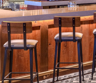 Chattanooga Upholstered Dining Chair - Black Powder Coat Frame