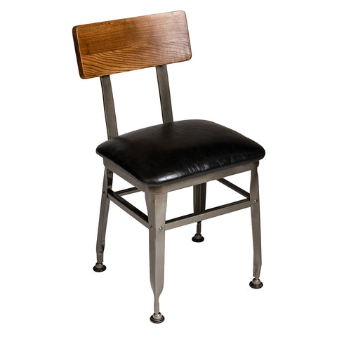 Chattanooga Upholstered Dining Chair - Black Powder Coat Frame