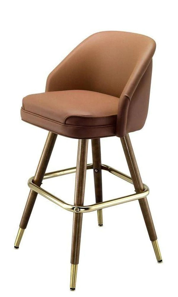 King Bar Stool  w/Optional Wood Legs #7040