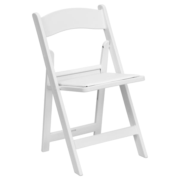 Folding Chair - White Resin – Wedding Chair 1000LB Weight Capacity <span style="color: #ff2a00;">In stock</span>