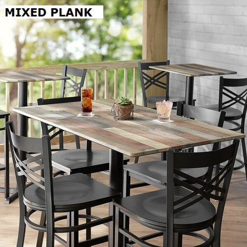 Outdoor/Indoor Table Tops LTS Series - Mixed Plank