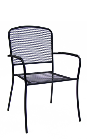 Outdoor/Indoor Metal Armchair, Mesh Style Seat & Back #E-31B