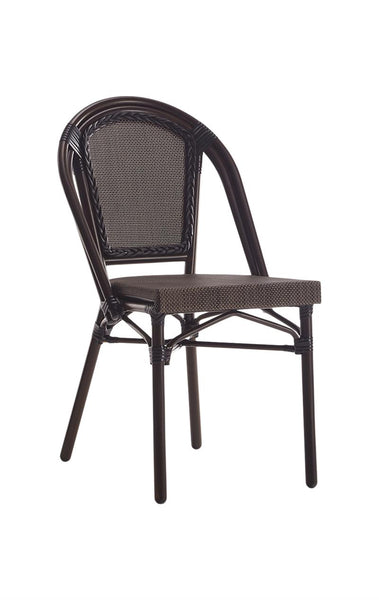Outdoor/Indoor Aluminum Side Chair with Polyester Fabric #E-A26