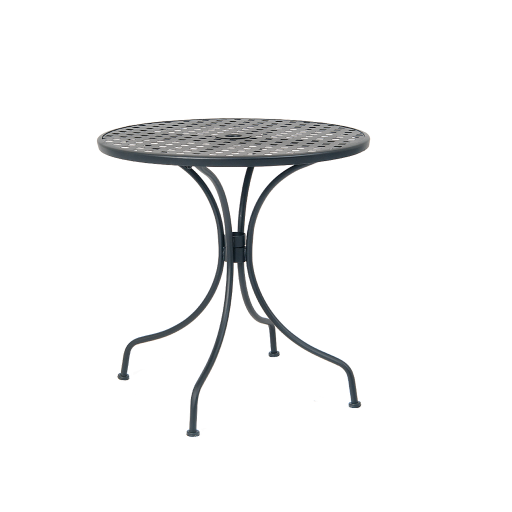 Outdoor 27.5" Round Mesh Table Black Finish #E-T30-1