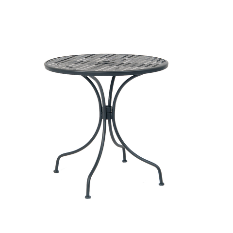 Outdoor 27.5" Round Mesh Table Black Finish #E-T30-1