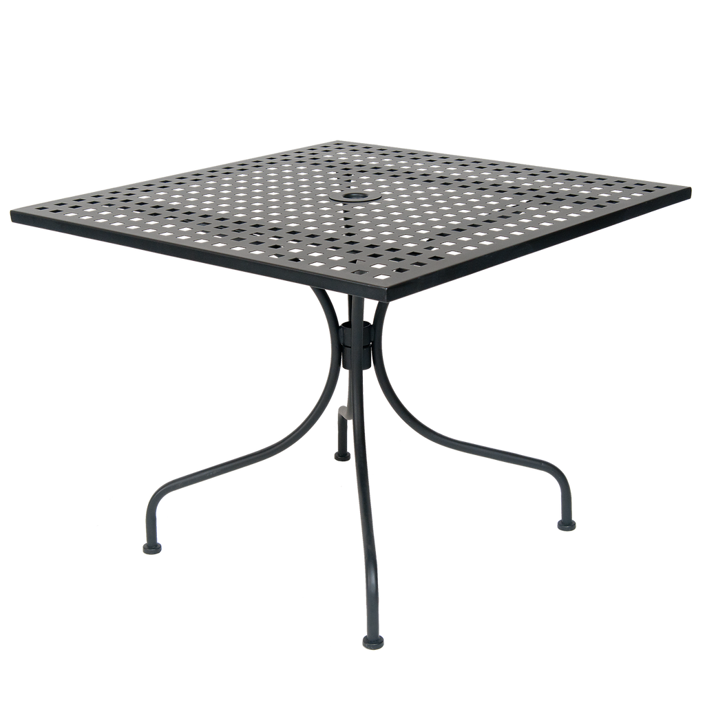 Outdoor Square Mesh Table 30 x 30" Black Finish #E-T3030-1