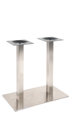 Dual Stainless Steel Plate Base for long tables - Restaurant Chairs Direct.COM