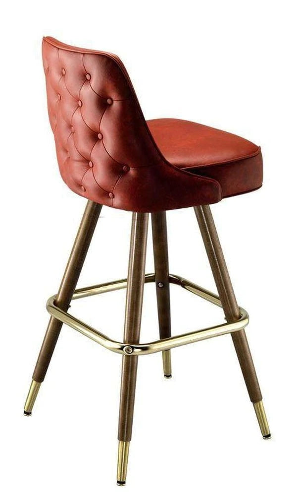 Tufted Outside Back Bar Stool #7028