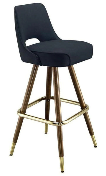 Vented Back Bar Stool w/Optional Wood Legs #7022