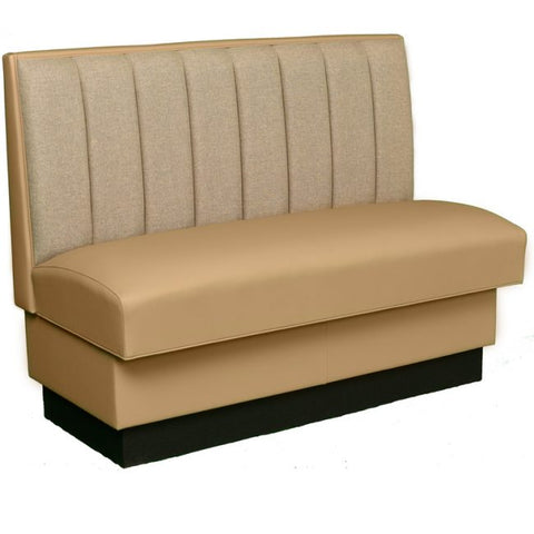 Fully Upholstered Booth 4" Vertical Channel Back #SM-SP4 - Restaurant Chairs Direct.COM