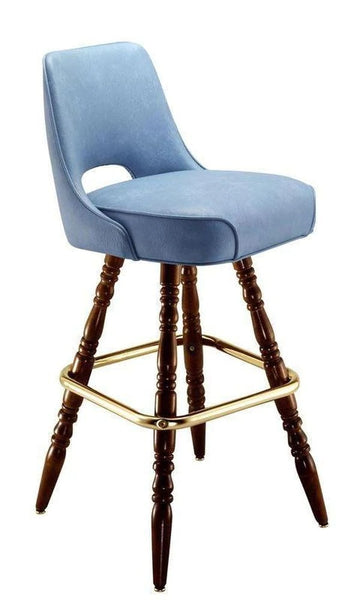 Vented Back Bar Stool w/Optional Wood Legs #7022