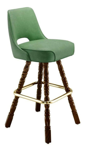 Vented Back Bar Stool w/Optional Wood Legs #7022