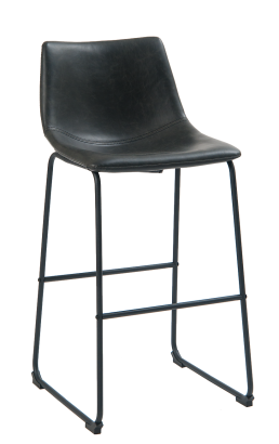 Vintage 13 Bar Stool - Black Vinyl - Restaurant Chairs Direct.COM