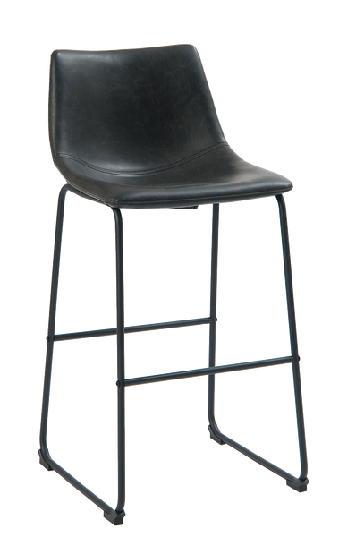 Vintage 13 Bar Stool - Black Vinyl - Restaurant Chairs Direct.COM