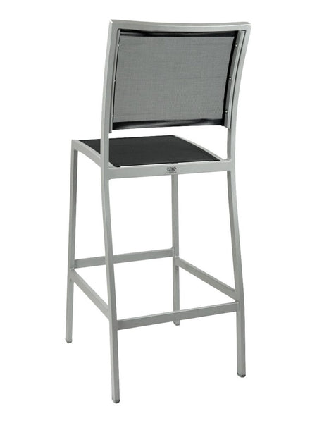 Outdoor/Indoor Aluminum Bar Stool Black or Silver Frame with several seat color options #FS-5624-0