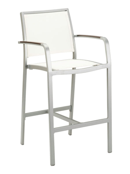 Outdoor/Indoor Aluminum Bar Stool #FS-5724S  <strong><span style="color: #ff8000;">....UNAVAILABLE AT THIS TIME</span></strong>