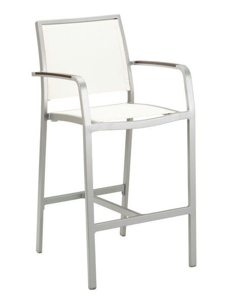 Outdoor/Indoor Aluminum Bar Stool #FS-5724S         <strong><span style="color: #ff8000;">....UNAVAILABLE AT THIS TIME</span></strong>