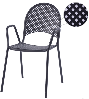 Diamondback Outdoor Metal Restaurant Chair #OS-105 - Restaurant Chairs Direct.COM
