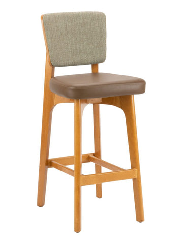 Wood Bar Stools, Solid European Beechwood #FL24B