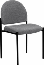 Stackable Side Chair Steel Frame with Gray Fabric - Restaurant Chairs Direct.COM