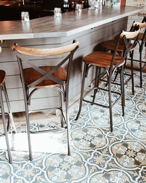 Philly Bar Stool - Distressed Metal Frame - Restaurant Chairs Direct.COM