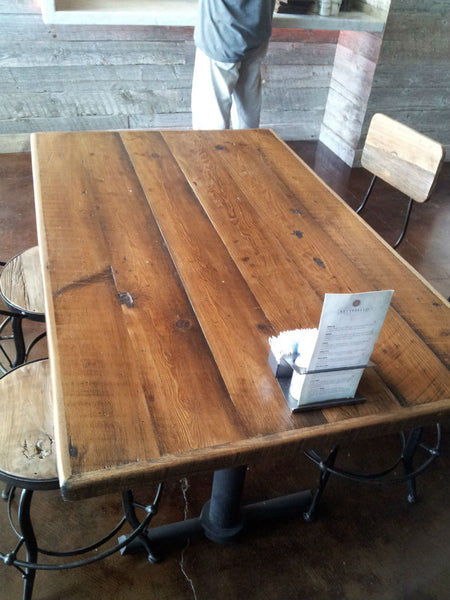 Reclaimed Wood Table 30" x 48" - Restaurant Chairs Direct.COM