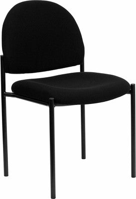 Stackable Side Chair Steel Frame with Black Fabric - Restaurant Chairs Direct.COM