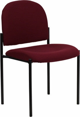 Stackable Side Chair Steel Frame with Burgundy Fabric - Restaurant Chairs Direct.COM